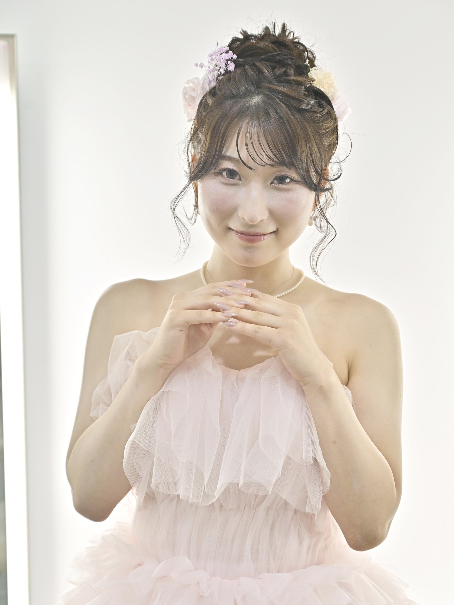 ブライダルヘアメイクの完成モデル